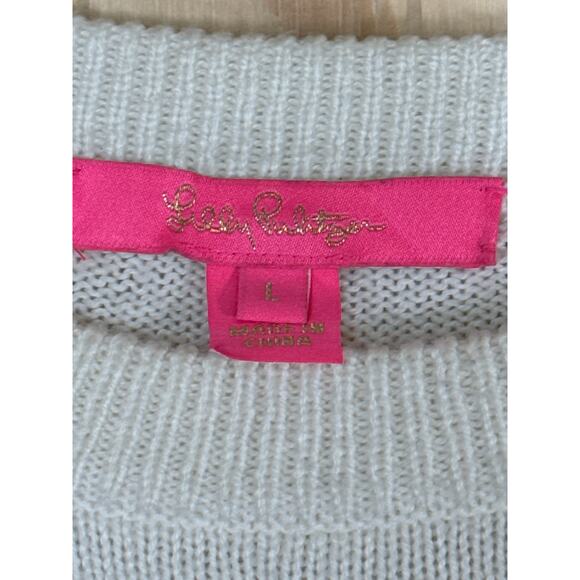 Lilly Pulitzer Sweater Cheers To The Weekend Size Large - Picture 4 of 8